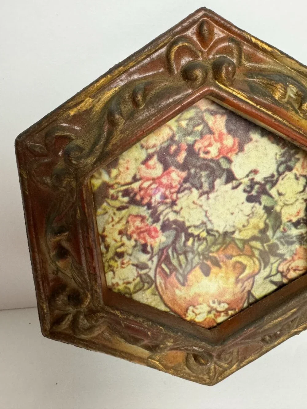 Vintage Mini Hexagonal Picture Frame